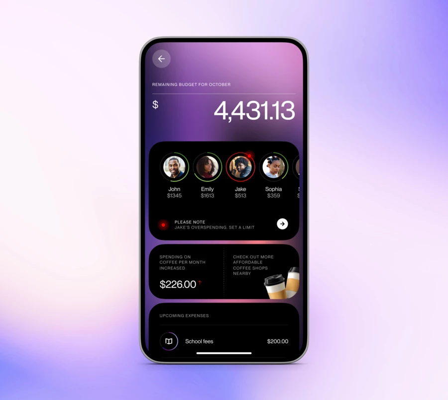 AI in Banking UX Design: Family Budget Management UI